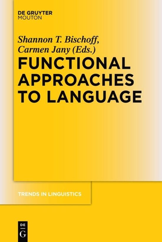 Functional Approaches To Language - cover