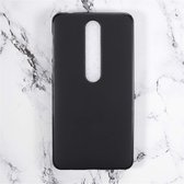 Silicone hoesje Geschikt voor: Nokia 6 2018 - zwart