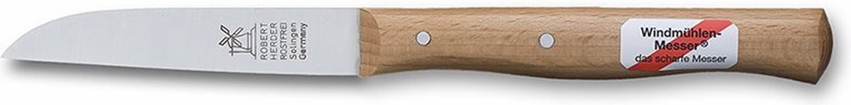 Robert Herder Molenmes - Schilmesje - Aardappelmes - RVS - Rood - 85 mm