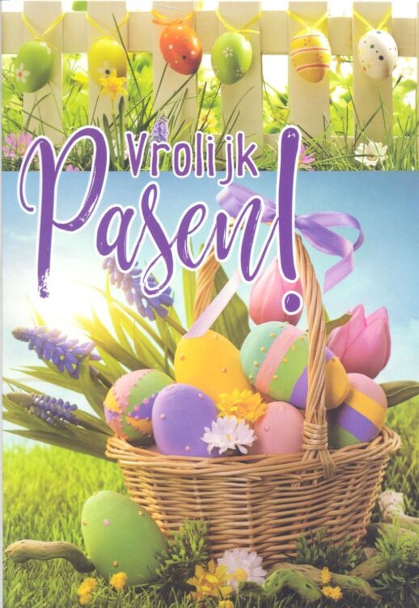 Wenskaart Vrolijk Pasen - Gratis verzonden - D4364/197