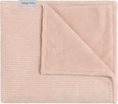 Baby's Only Wiegdeken teddy - Baby deken Sense - Dekentje voor meisjes - 2.6 TOG - 70x95 cm - Peach - Rib corduroy stof - Herfst & winter deken