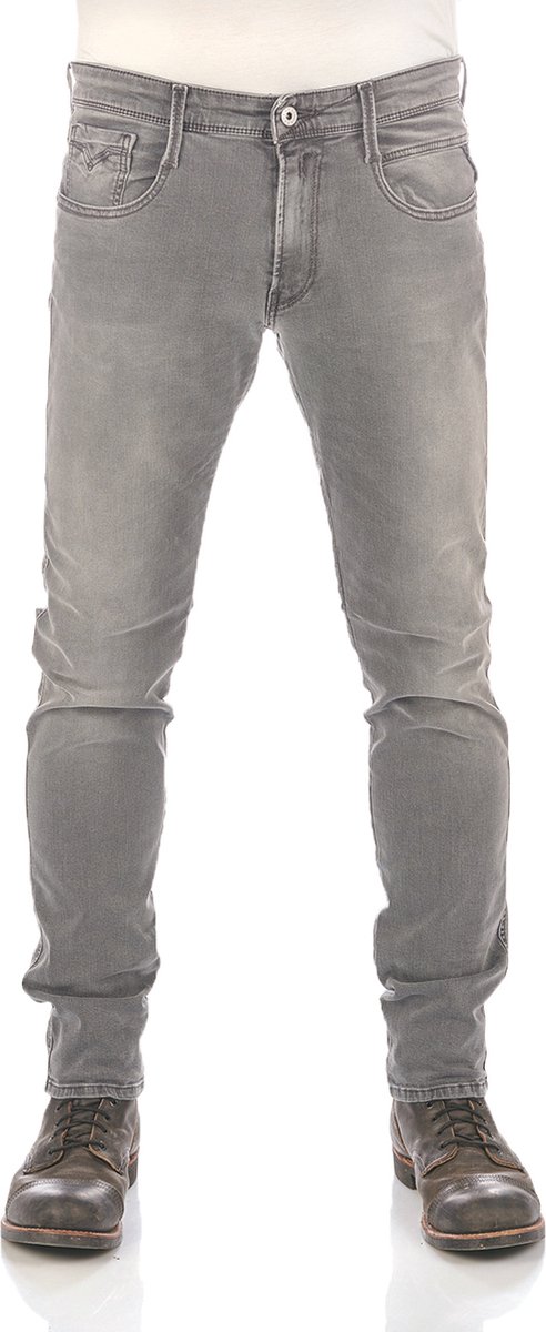 Replay Heren Jeans Broeken Anbass slim Fit Grijs 27W / 32L Volwassenen