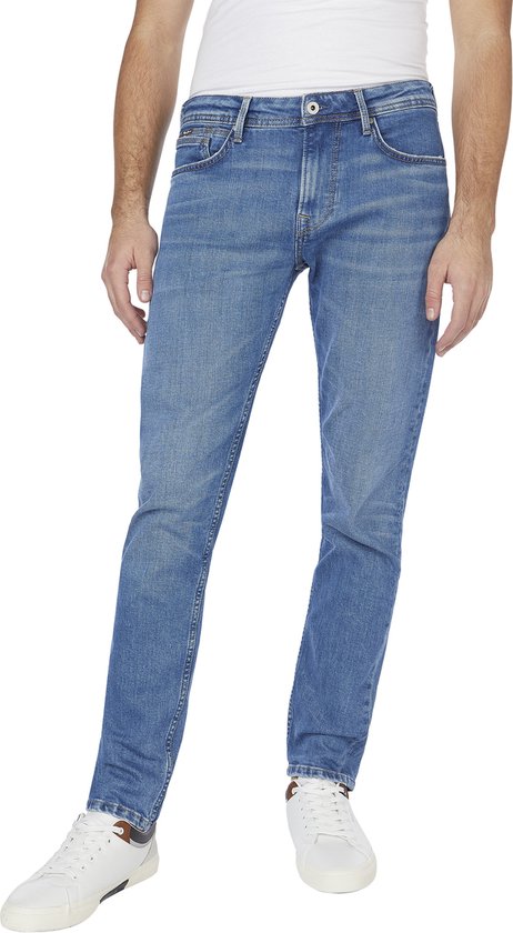 Pepe Jeans Heren Cash Jeans Regular Fit Regular Rise Denim, Blauw (Denim-z45), 32W / 30L