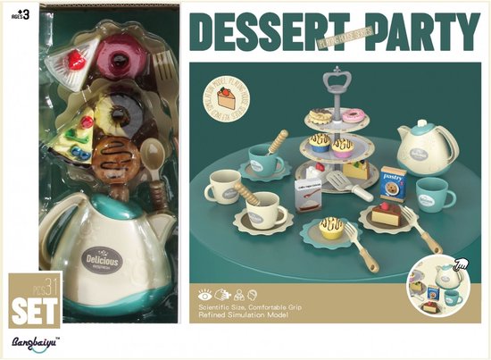 Mega Creative dessert party speelgoed set ,31 delig