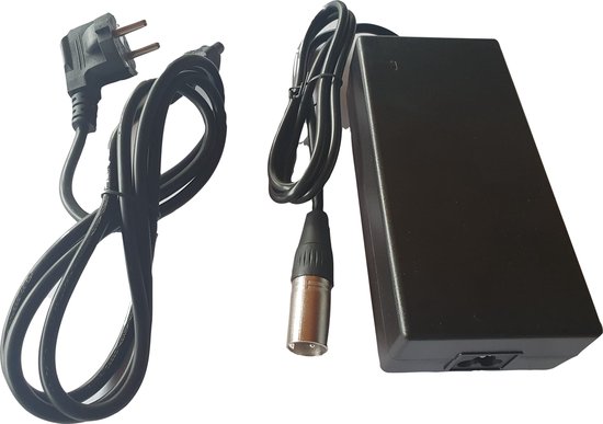 Acculader 42v 2A (XLR4) Koga Sparta Batavus ION PMU4 36v fietsacculader oplader lader Accell BSC420012000 van Accell — afbeelding 2