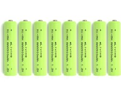 8 Oplaadbare AAA batterijen 900mAh 1.2V NiMH
