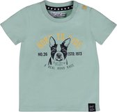 Dirkje - T-shirt - Born - To - Ride - Lichtblauw - Maat 68