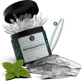 Naturschmiede® Premium Mentholkristallen voor sauna 100 g [Hoogste kwaliteit] - Mentholsaunakristallen met ijseffect - Eucalyptus sauna-infusie - ijskristallen als sauna-accessoires voor inhalatie