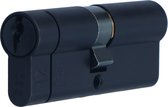 Iseo veiligheidscilinder F6 40/40 SKG3, dubbele profielcilinder, zwart