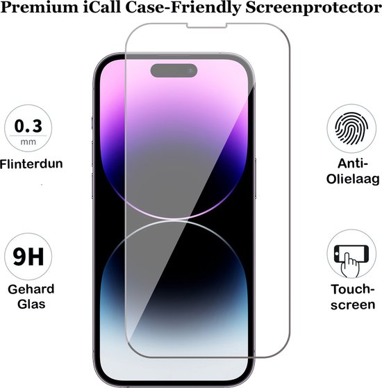 Coque avec porte-cartes pour iPhone 15 Pro Max - Protecteur d'écran GlassGuard - Back Cover SlideCase Or Rose & Protecteur d'écran