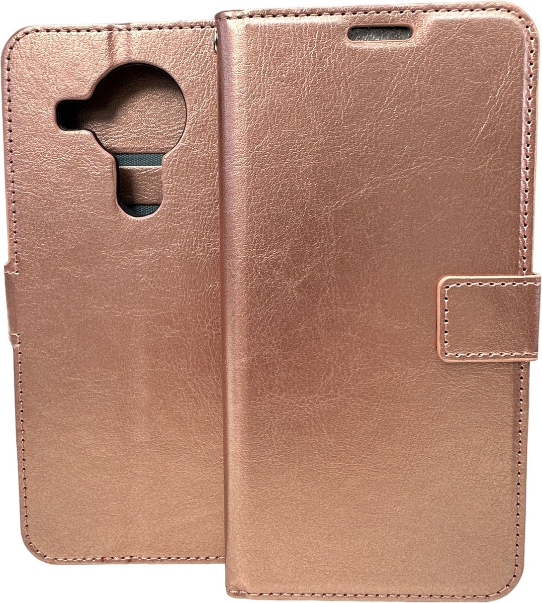 Portemonnee Book Case Hoesje Geschikt voor: Nokia 3.4 - rosegoud