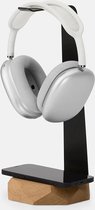 Oakywood 2in1 Headphones Stand - Massief Eiken - Echt Hout Koptelefoon Standaard Houder met 10W Draadloze Oplader