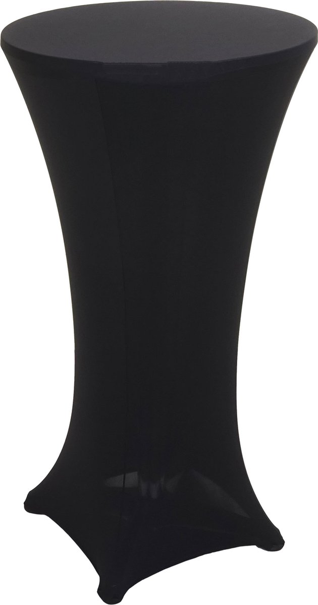 MCW Set bartafel + bartafelhoes MCW-J30, bistrotafelhoes, inklapbaar in hoogte verstelbaar Ø 60cm ~ hoes zwart