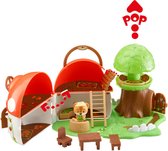 Klorofil Het Paddenstoelenhuis - Groente- en fruitwinkel - Speelset - Interactief kinderspeelgoed – Speelgoed vanaf 1.5 jaar - 11-Delig - Kunststof