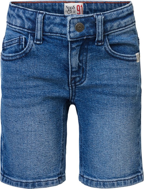 Noppies Boys Denim Short Duncan regular fit Jongens Jeans - Medium Blue Wash - Maat 104