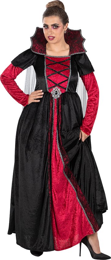 FUNIDELIA Vampier Kostuum Deluxe voor Vrouwen - Halloween Kostuum Maat: M
