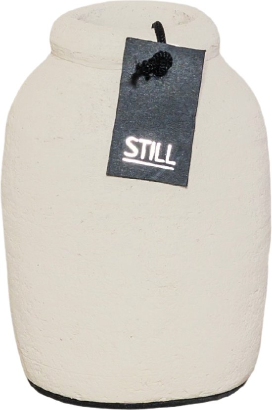 STILL - Fles - Vaasje - Aardewerk - Beige - 15x9 cm