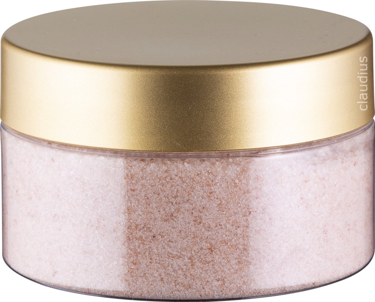 Goedkoopste Claudius Himalayazout 300 gram - fijne korrels (0,4 - 0,9 mm) - 100 natuurlijk - Pot met luxe goude deksel