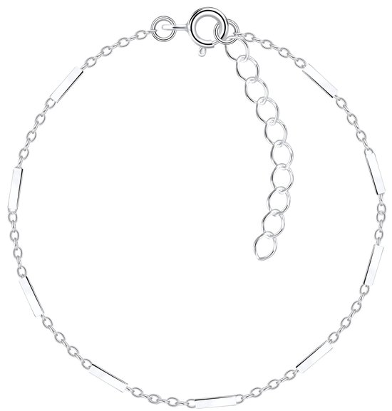 Joy|S - Zilveren armband - schakel armband - 15 cm + 3 cm extension - sterling zilver 925