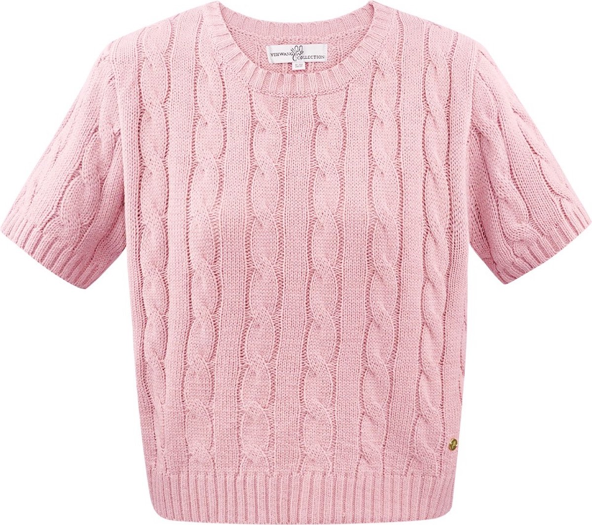 Polo Ralph Lauren CABLE KNIT COTTON CREWNECK SWEATER - Trui - trainer yellow/geel