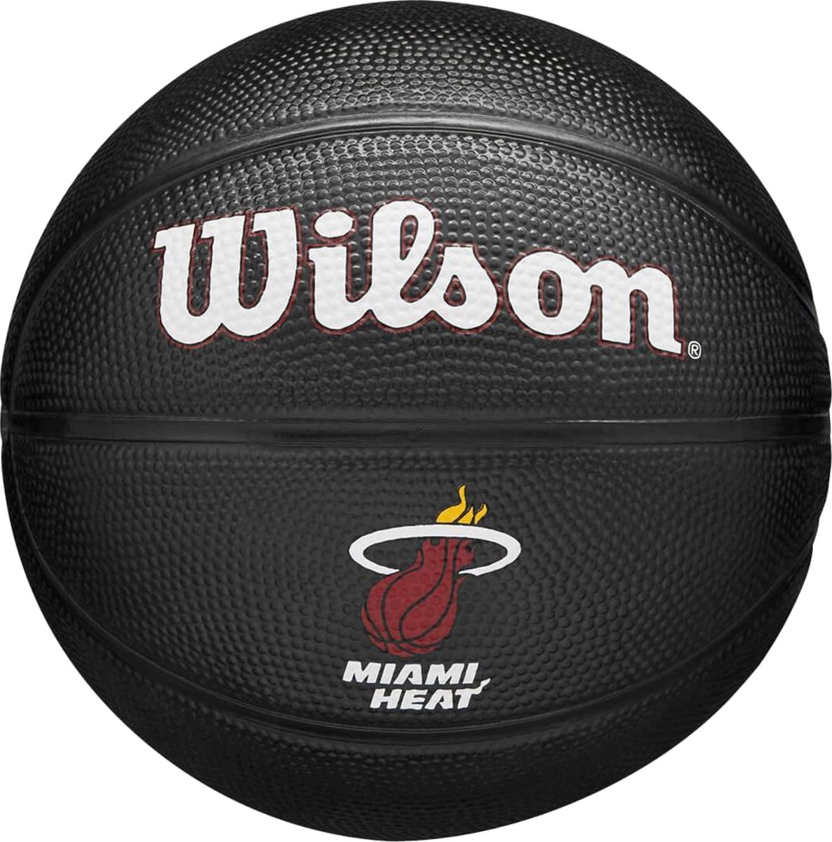 Wilson NBA Team Tribute Mini Black Basketbal Team Miami Heat