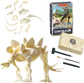 Playos® - Opgraven - Dinosaurus Skelet #5 - met Beitel, Hamer en Kwastje - Opgravingsset - Archeologisch Speelgoed - STEM Speelgoed - Fossielen - Wetenschappelijk Speelgoed - Wetenschap en Techniek - Educatief