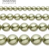 Swarovski Elements, 50 pièces Perles Swarovski , 8 mm (40 cm), vert clair, 5810