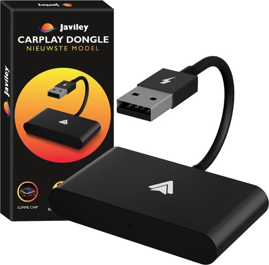 Javiley® Carplay Dongle Draadloos Carplay Wireless USB Adapter