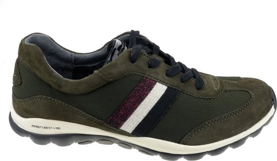 Gabor rollingsoft sensitive 56.966.35 - dames rollende wandelsneaker - groen - maat 38.5 (EU) 5.5 (UK)