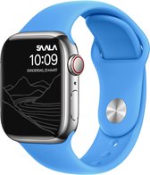 Saala® Siliconen bandje geschikt voor Apple Watch 42/44/45mm series 3 4 5 6 7 SE blauw