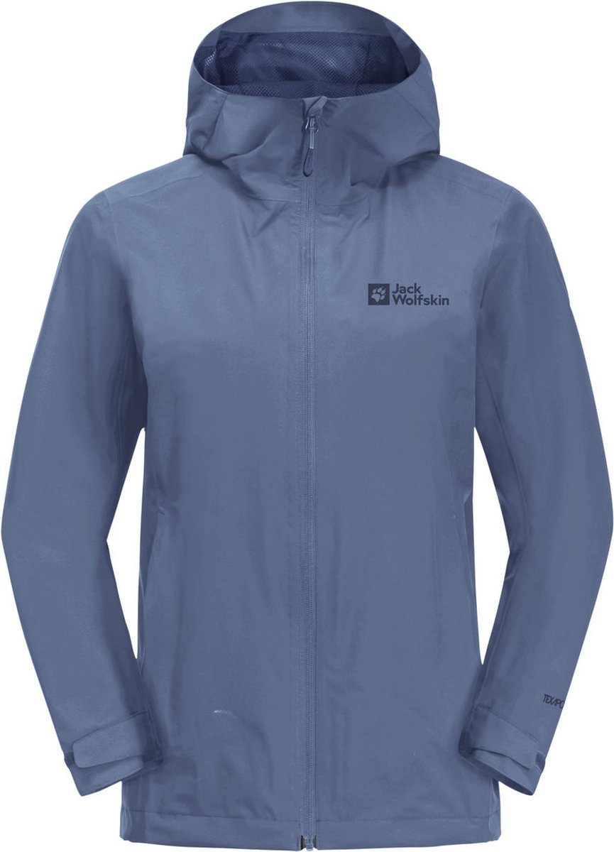 Jack Wolfskin ROBURY 2L JKT W Dames Outdoorjas - elemental blauw - Maat XL