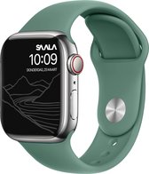 Saala® Siliconen bandje geschikt voor Apple Watch 42/44/45mm series 3 4 5 6 7 SE cactusgroen