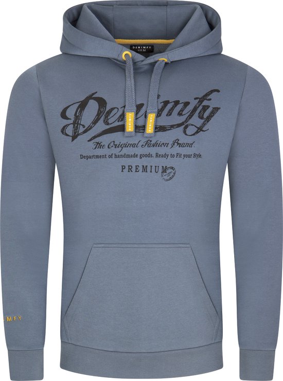DENIMFY Pull homme DFArno coupe régulière Blauw 5XL Adultes Sweat à capuche Sweat à capuche