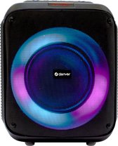 Denver Bluetooth Speaker Party Box - Discolichten - Incl. Afstandsbediening - Microfoon Aansluiting - BPS250 - Zwart
