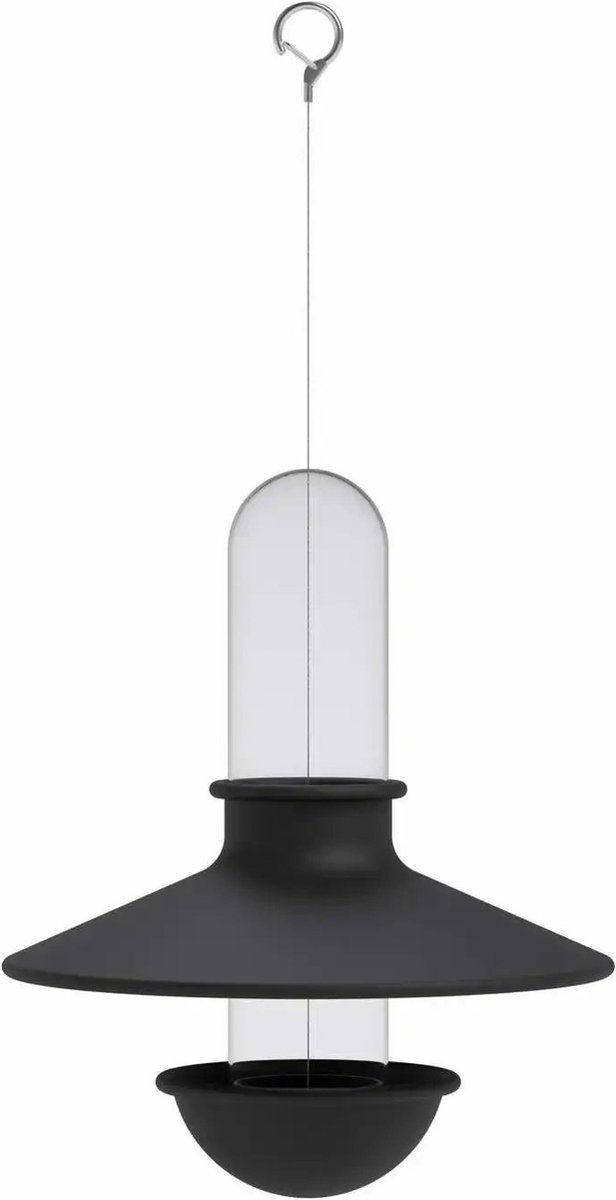 Vogel Voederbak, Hangend, Zwart, 25.5 x 29 cm, RVS, Glas - Eva Solo | De Luxe