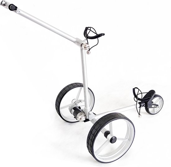 Golfted lichtgewicht ALUMINIUM Elektrische golftrolley GT-AN (instapmodel, single motor) ZONDER afstandsbediening en inclusief 10 accessoires (VOUWBAAR)