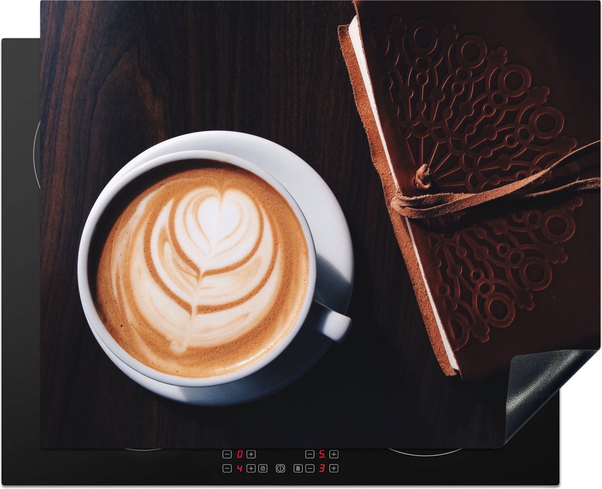 KitchenYeah® Inductie beschermer 65x52 cm - Koffie - Kaneel - Bruin - Kookplaataccessoires - Afdekplaat voor kookplaat - Inductiebeschermer - Inductiemat - Inductieplaat mat