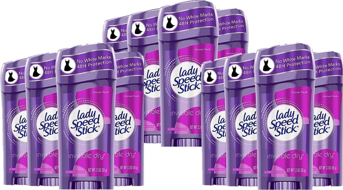 Goedkoopste Lady Speed Stick - Shower Fresh - Voordeelverpakking 12 x 65 Gram