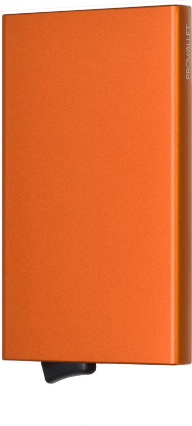 Prowallet Secure - Porte-cartes Oranje - 6 cartes - Extensible - Porte-cartes de crédit RFID - Design fin - Porte-cartes, Porte-cartes Premium pour hommes et femmes - Incl. Coffret cadeau de Luxe