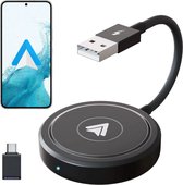 VANAVO® Android Auto Dongle - Sans fil Android Auto - Comprend USB-C - Zwart - Modèle renouvelé 2024