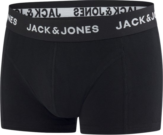 Zwarte boxer met een comfortabele pasvorm en een elastische band met 'JACK & JONES' logo.