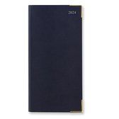 Letts of London Classic Slim Week te view Diary with Appointments/Notes/Planners 2024 Blue