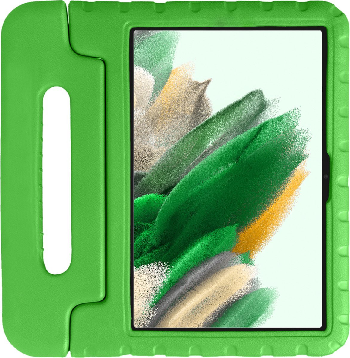 Kinderhoes voor Samsung Tab A8 - Duurzaam Kids Case - Groen - Schokabsorberend met Standfunctie