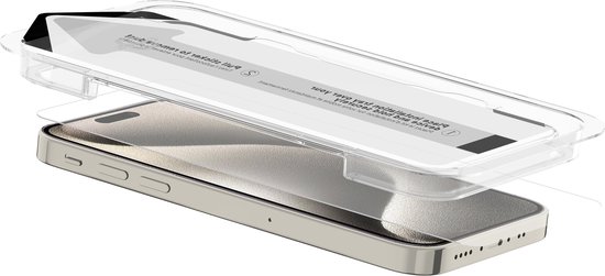 Protecteur d'écran ITSkins compatible avec Apple iPhone 15 Pro Verres | Protection d'écran ITSkins Supreme - Compatible avec les coques et cadre d'installation