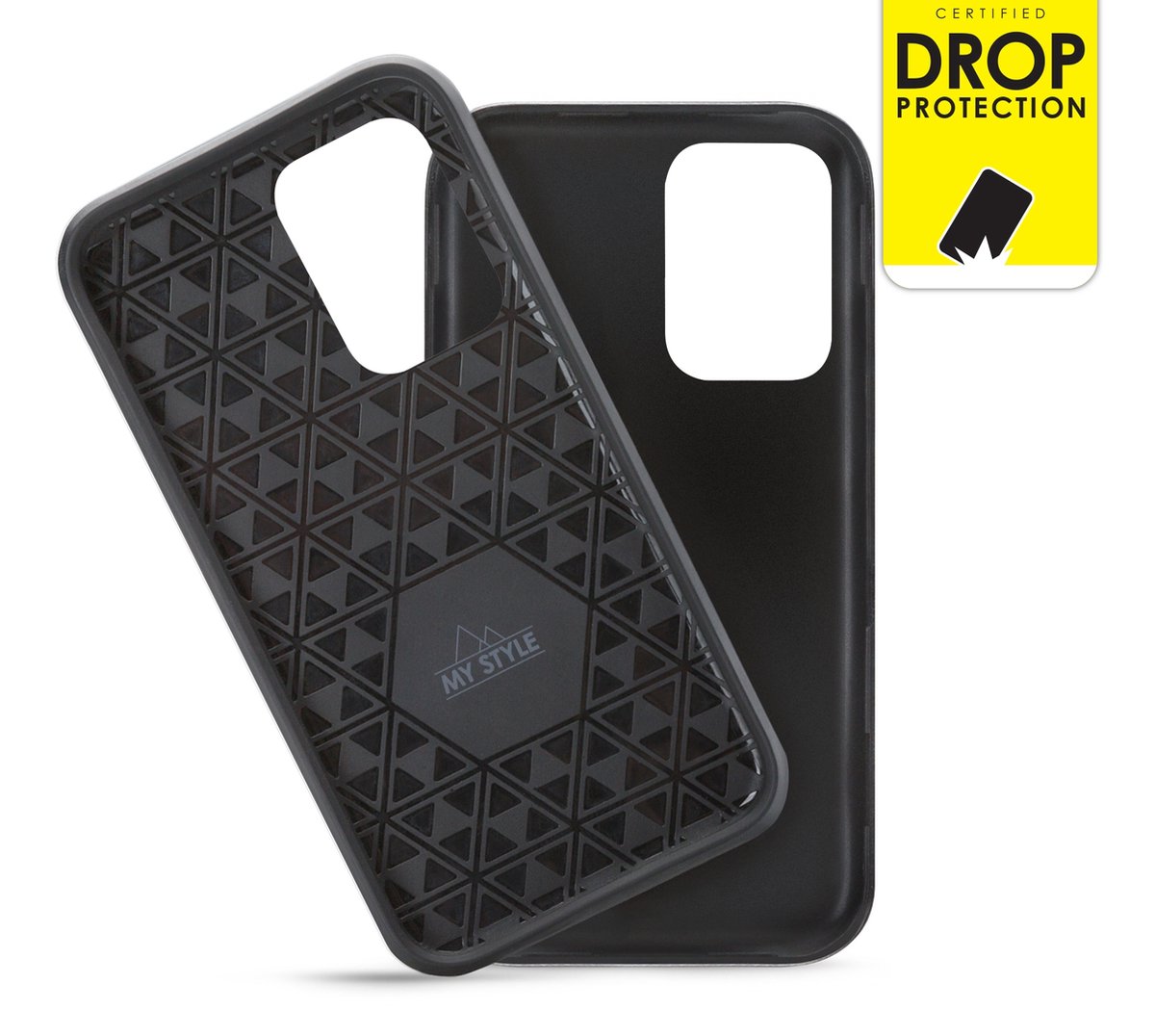 My Style Hoesje geschikt voor Samsung Galaxy A52 Telefoonhoesje Hardcase | My Style Tough Backcover Shockproof | Schokbestendig Galaxy A52 Telefoonhoesje | Anti Shock Proof - Zwart