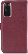 My Style Flex Wallet Telefoonhoesje geschikt voor Samsung Galaxy S20 Hoesje Bookcase Portemonnee - Bordeaux