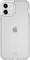 ITSkins HybridFrost Doorzichtig Telefoonhoesje geschikt voor Apple iPhone 12 Mini Hoesje Hardcase Backcover Shockproof - Transparant