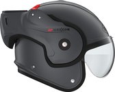 ROOF - RO9 BOXXER 2 GRAPHITE MAT - ECE goedkeuring - Maat S - Systeemhelmen - Scooter helm - Motorhelm - Zwart - ECE 22.05 goedgekeurd