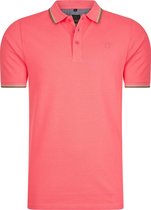 Mario Russo Polo shirt Edward - Polo Shirt Heren - Poloshirts heren - Katoen - 4XL - Koraal