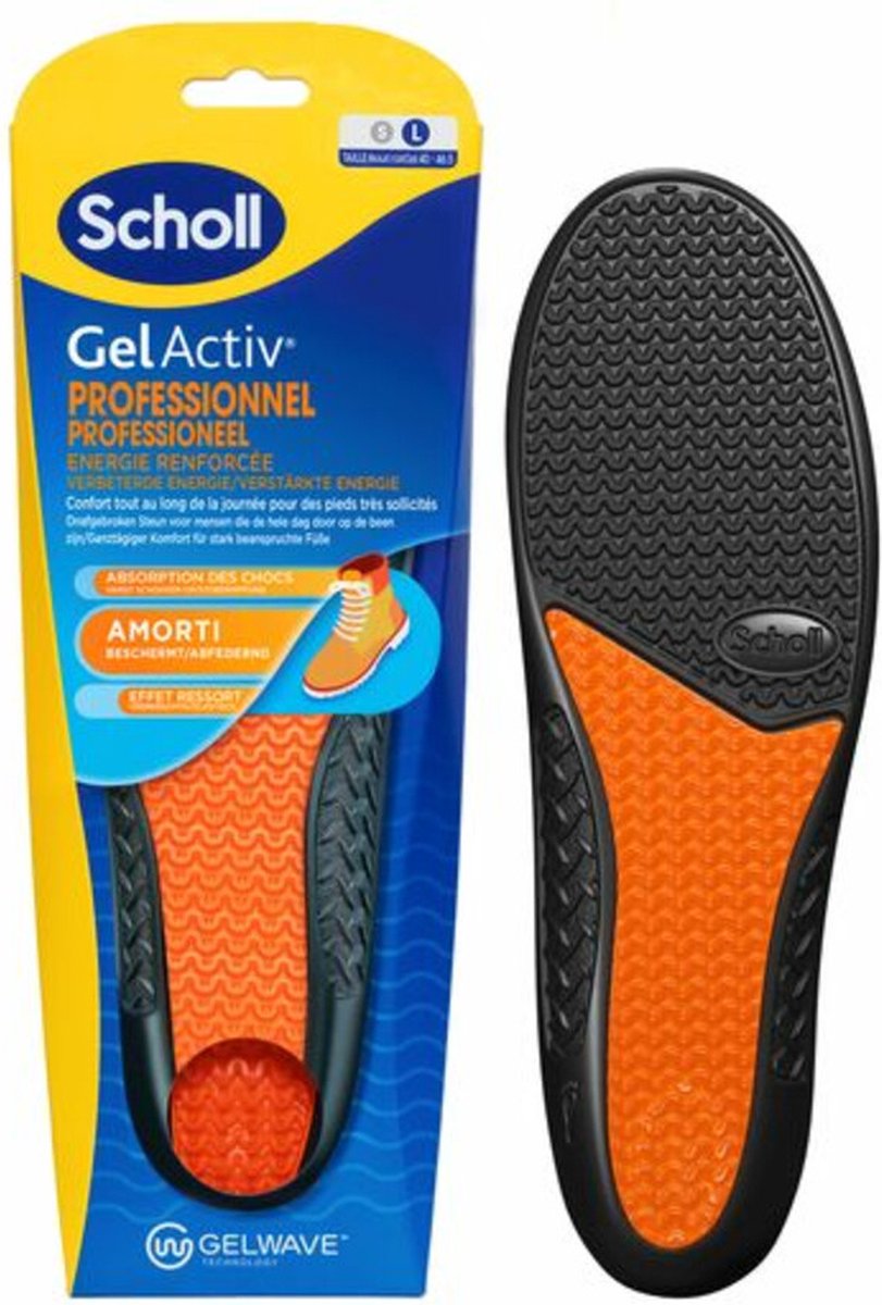 Scholl GelActiv Inlegzolen Work Boot Large Maat 41 46.5 1 paar bol
